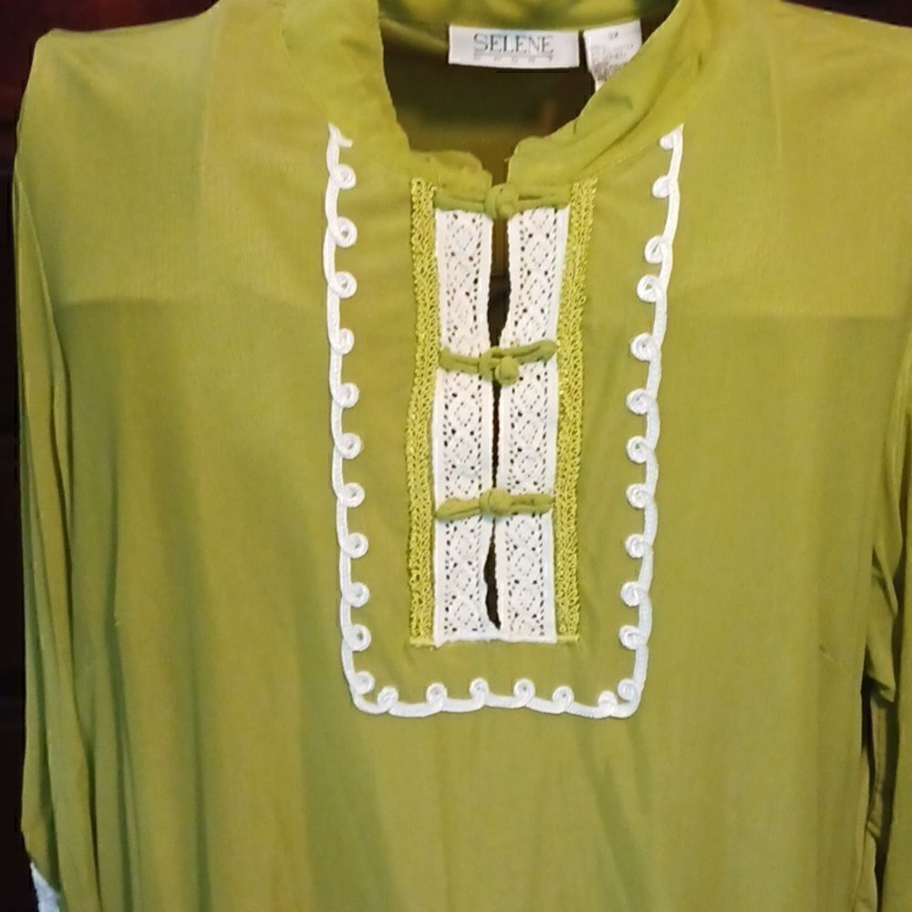 Selene Olive Top - Picture 2 of 6
